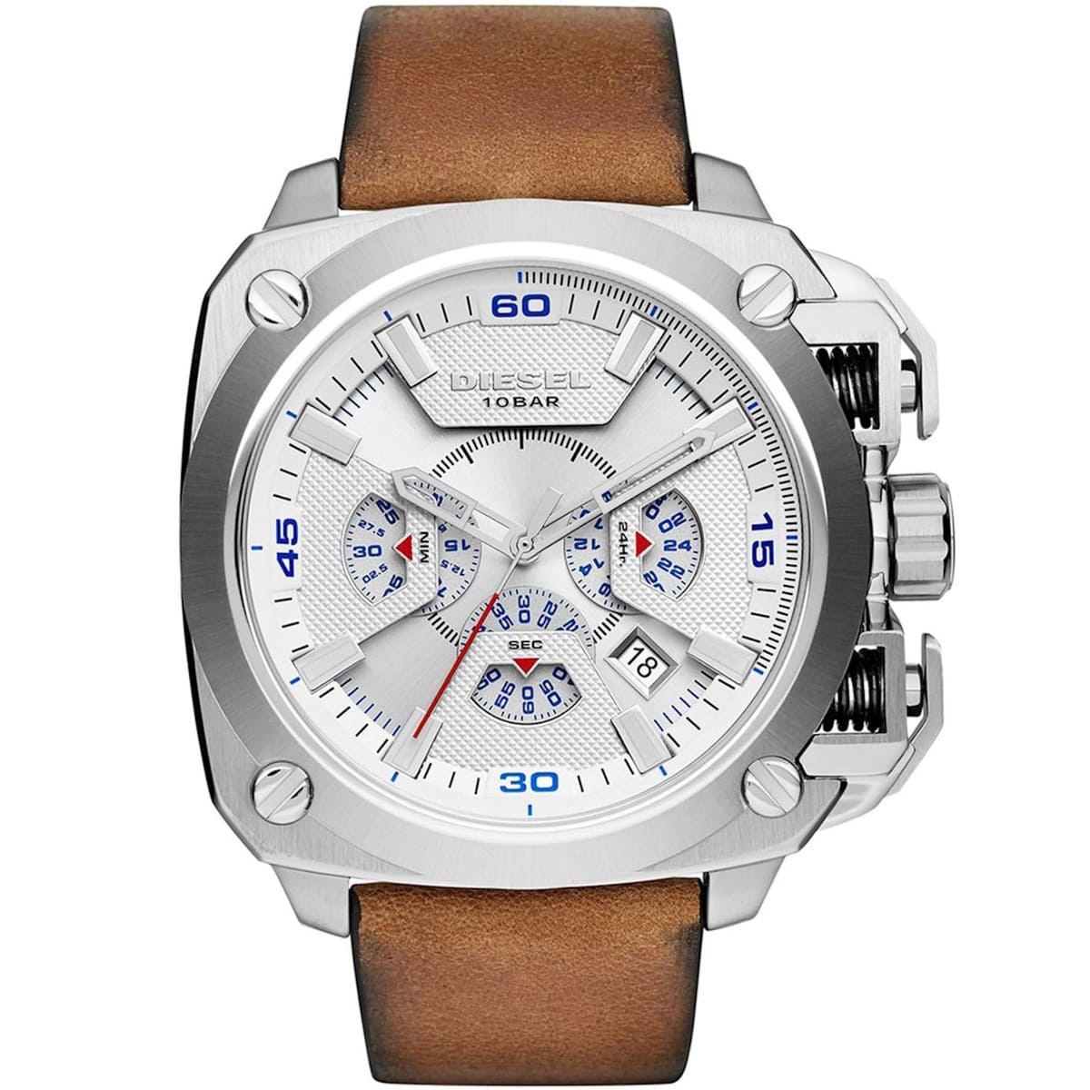 dz7357-diesel-watch-men-brown-leather-bamf ساعة ديزل للرجال DZ7357 - الصورة 1