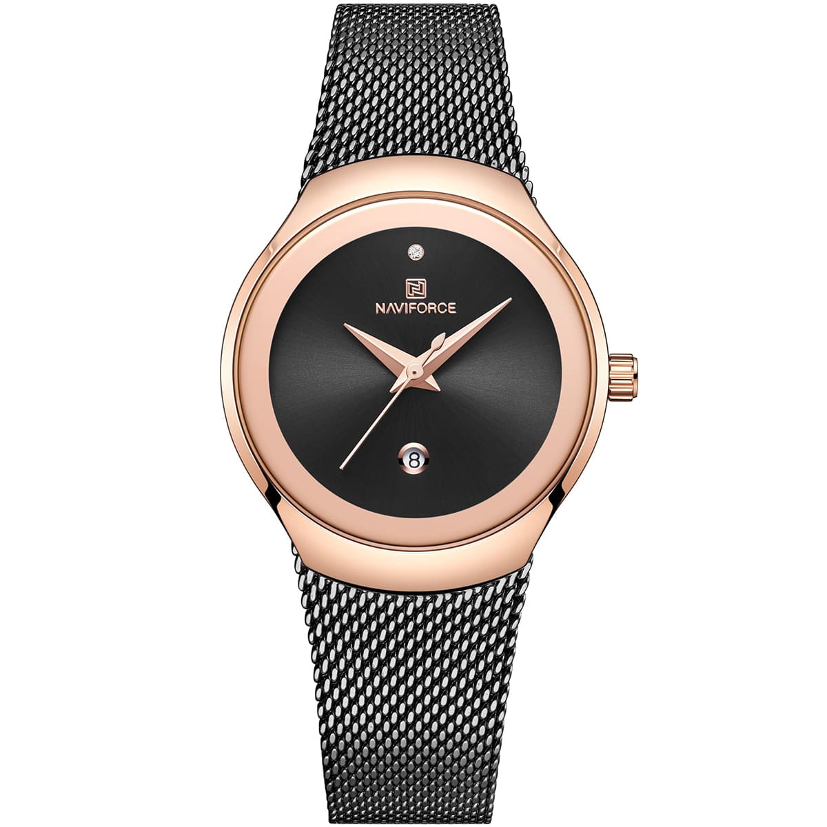 ساعة نافي فورس حريمي NF5004-RG-B 1 ساعة نافي فورس حريمي NF5004-RG-B