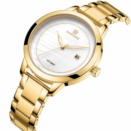 ساعة نافي فورس حريمي NF5008-G-W