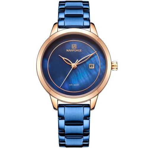 ساعة نافي فورس حريمي NF5008-RG-BE