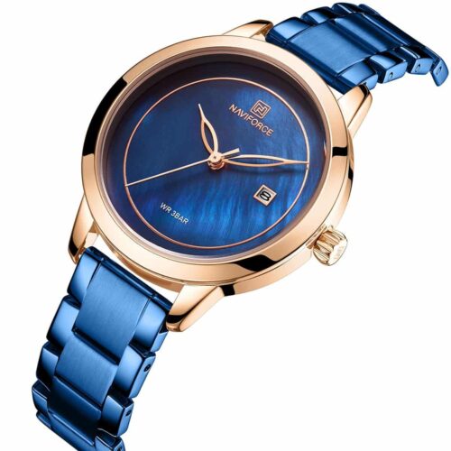 ساعة نافي فورس حريمي NF5008-RG-BE