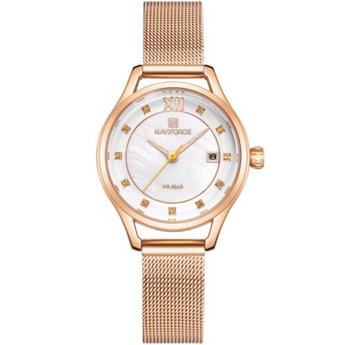 ساعة نافي فورس حريمي NF5010S-RG-GN-RG