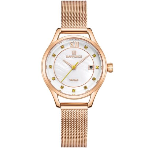 ساعة نافي فورس حريمي NF5010S-RG-Y-RG