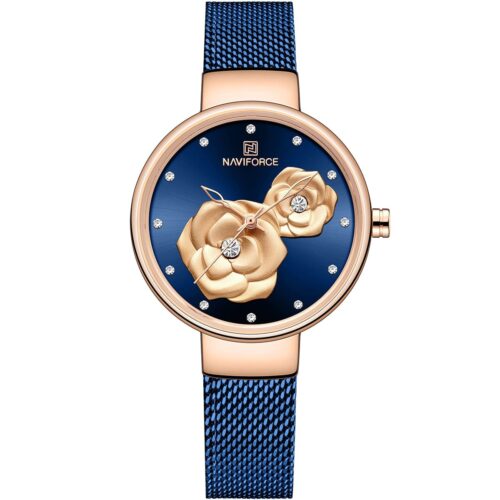 ساعة نافي فورس حريمي NF5013-RG-BE-BE