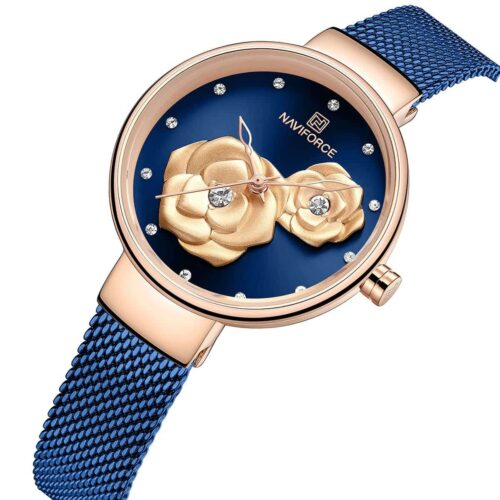 ساعة نافي فورس حريمي NF5013-RG-BE-BE