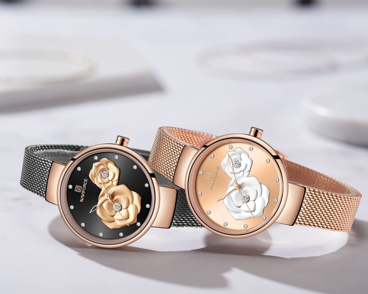 ساعة نافي فورس حريمي NF5013-RG-RG-RG