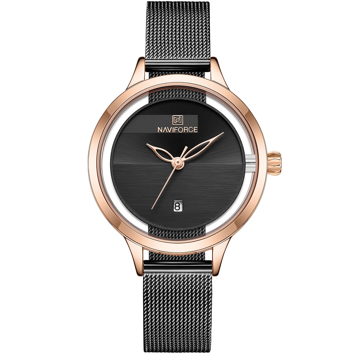 ساعة نافي فورس حريمي NF5014-RG-B 1 ساعة نافي فورس حريمي NF5014-RG-B