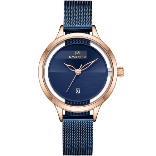 ساعة نافي فورس حريمي NF5014-RG-BE