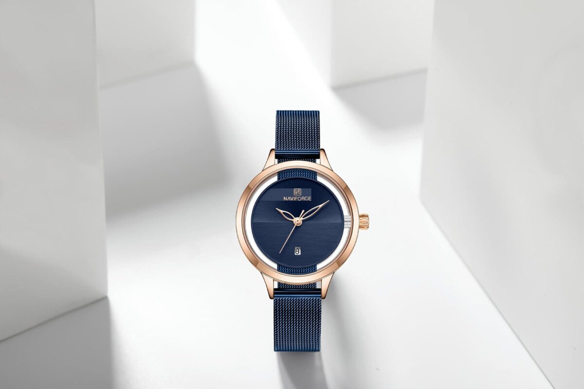 ساعة نافي فورس حريمي NF5014-RG-BE