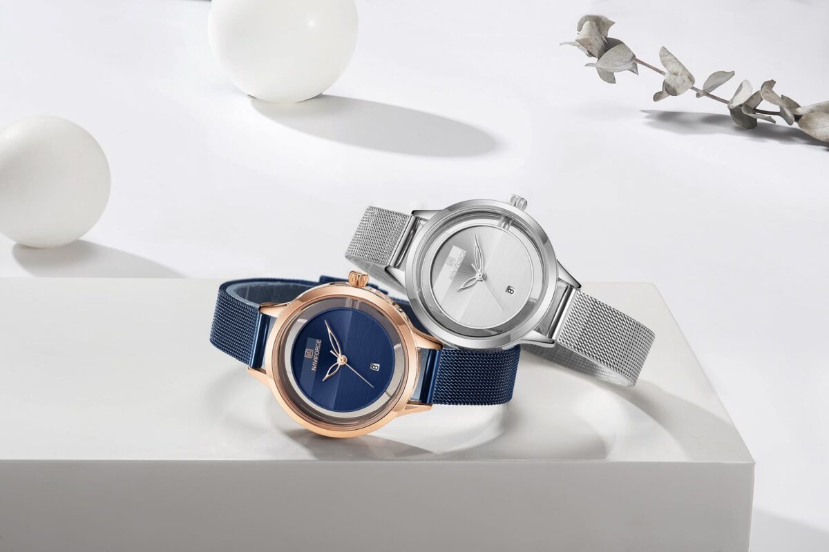 ساعة نافي فورس حريمي NF5014-RG-BE