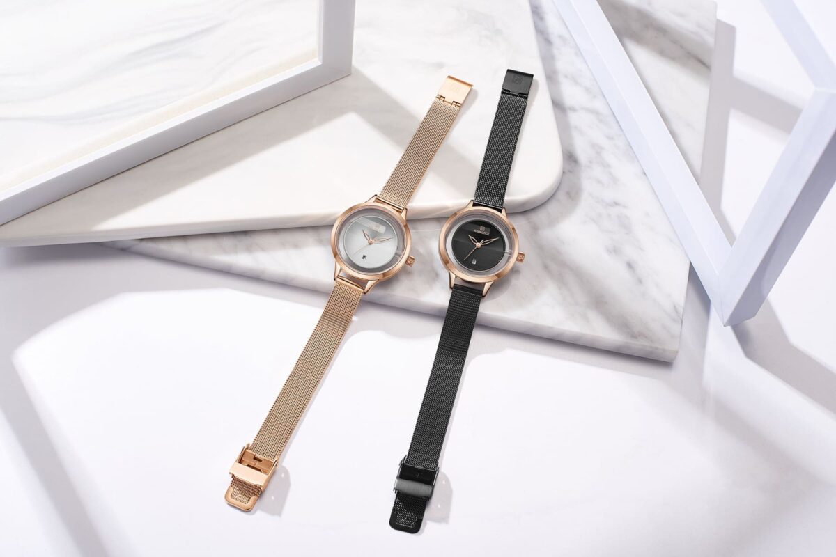 ساعة نافي فورس حريمي NF5014-RG-W