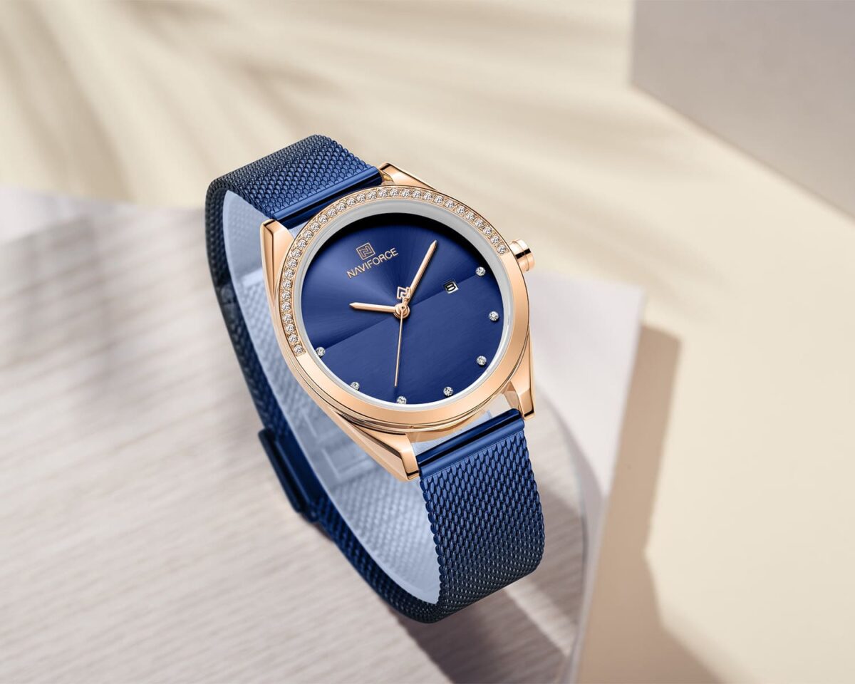 ساعة نافي فورس حريمي NF5015-RG-BE