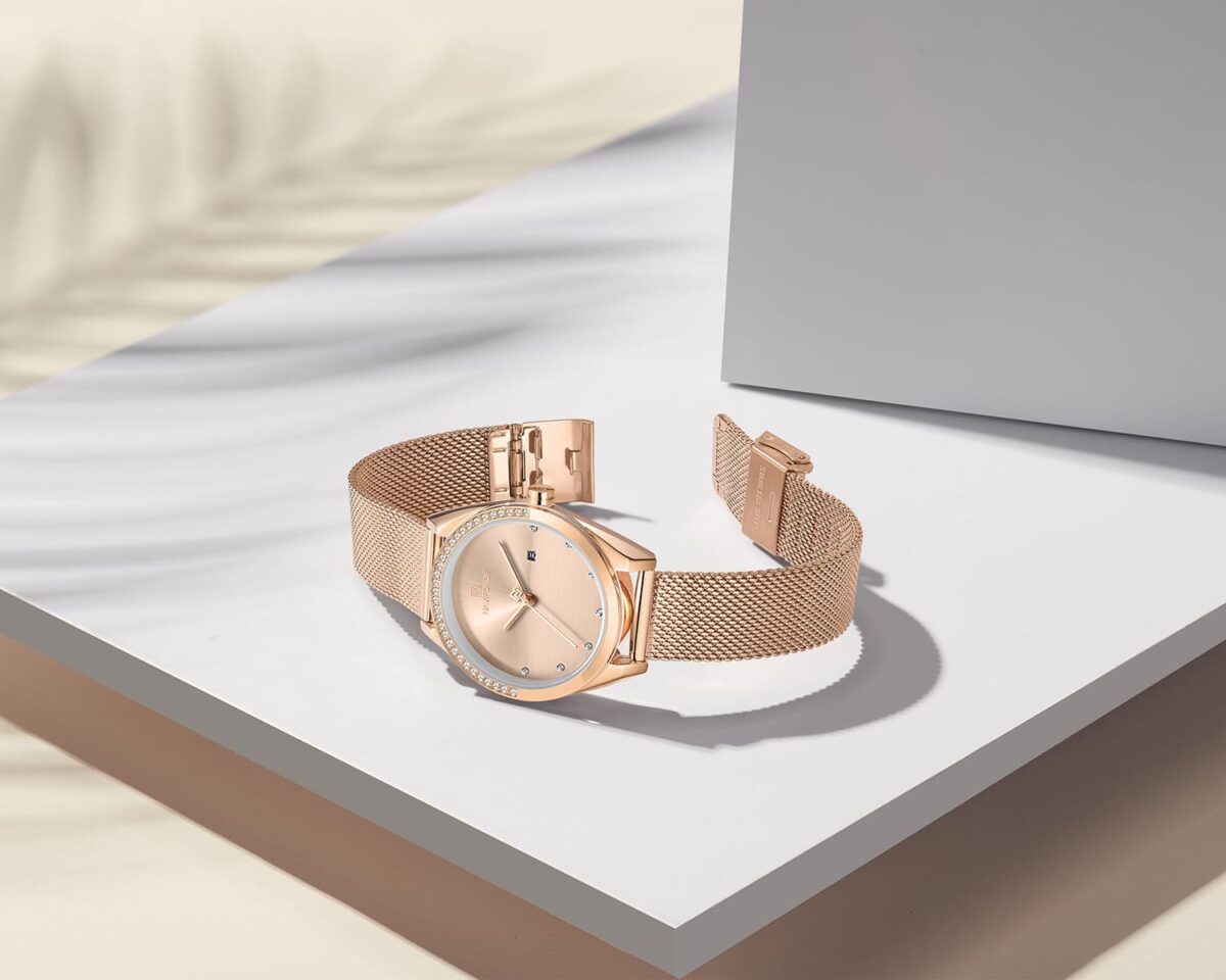 ساعة نافي فورس حريمي NF5015-RG-RG