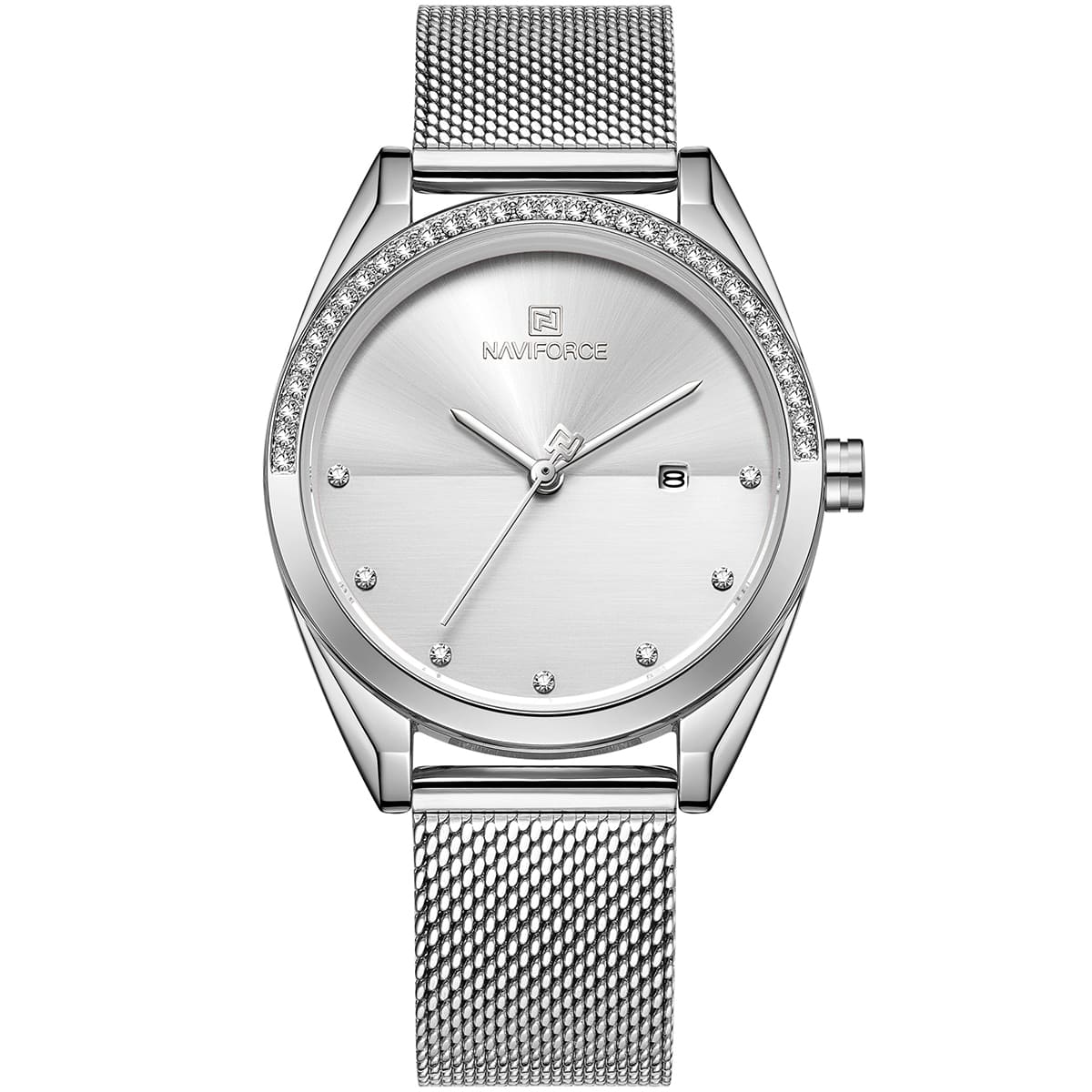 ساعة نافي فورس حريمي NF5015-S-W 1 ساعة نافي فورس حريمي NF5015-S-W