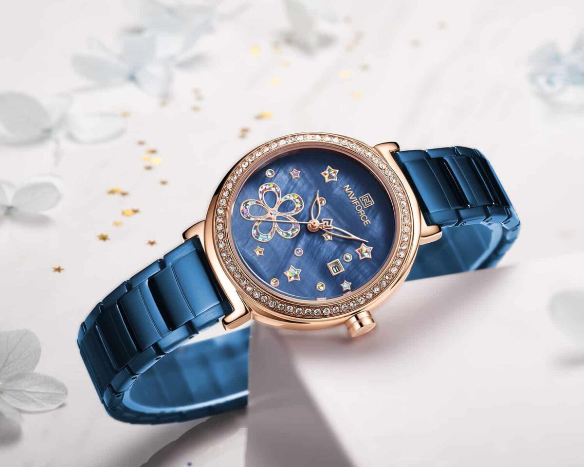 ساعة نافي فورس حريمي NF5016-RG-BE