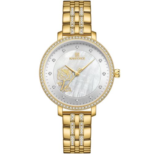 ساعة نافي فورس حريمي NF5017-G-W