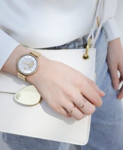 ساعة نافي فورس حريمي NF5017-G-W