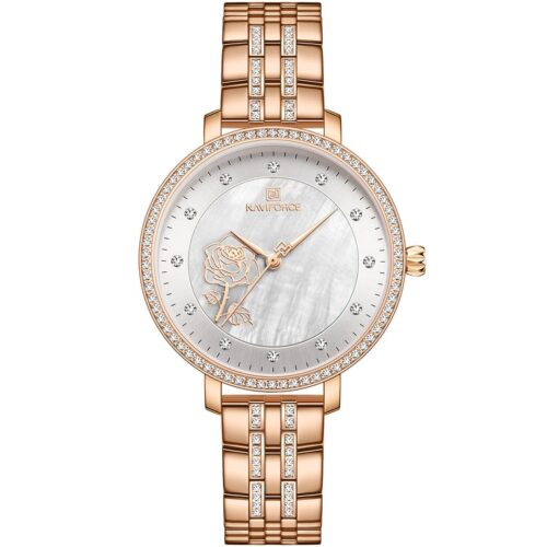 ساعة نافي فورس حريمي NF5017-RG-W