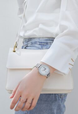 ساعة نافي فورس حريمي NF5017-S-W