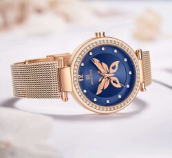 ساعة نافي فورس حريمي NF5018-RG-BE