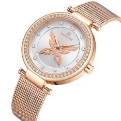 ساعة نافي فورس حريمي NF5018-RG-W