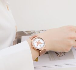 ساعة نافي فورس حريمي NF5018-RG-W