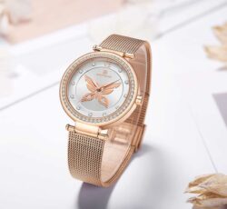 ساعة نافي فورس حريمي NF5018-RG-W