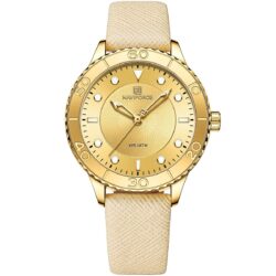 ساعة نافي فورس حريمي NF5020-G-G-Y