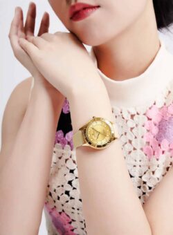 ساعة نافي فورس حريمي NF5020-G-G-Y