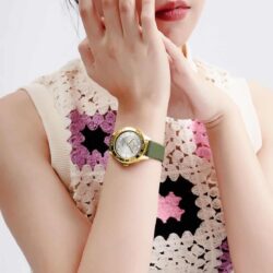 ساعة نافي فورس حريمي NF5020-G-W-L-GN