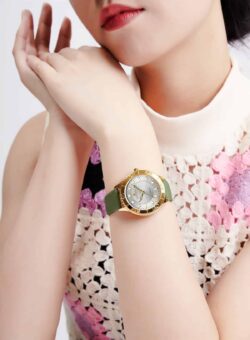 ساعة نافي فورس حريمي NF5020-G-W-L-GN