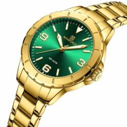 ساعة نافي فورس حريمي NF5022-G-GN-G