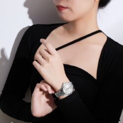 ساعة نافي فورس حريمي NF5022-S-W-S