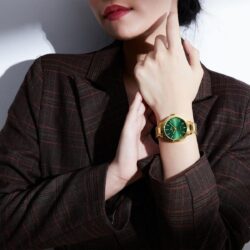 ساعة نافي فورس حريمي NF5025-G-GN