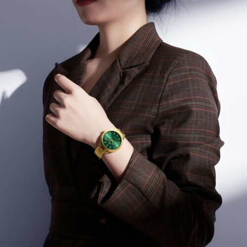 ساعة نافي فورس حريمي NF5025-G-GN