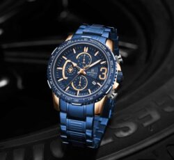 ساعة نافي فورس رجالي NF8017-RG-BE