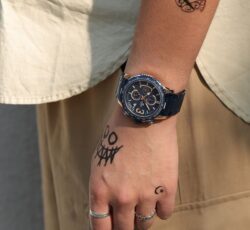 ساعة نافي فورس رجالي NF8017-RG-BE