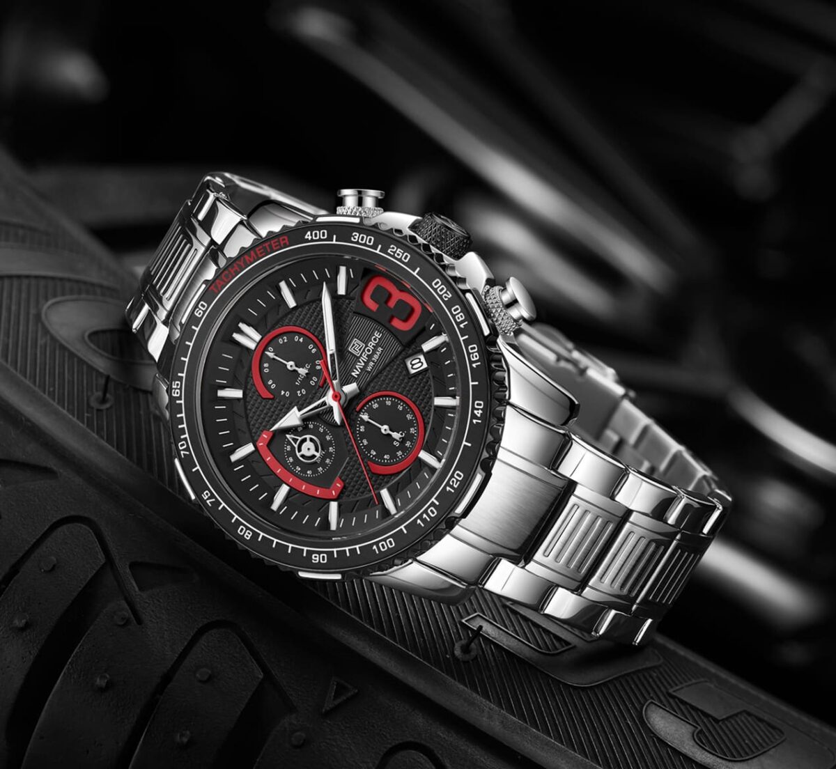 ساعة نافي فورس رجالي NF8017-S-B