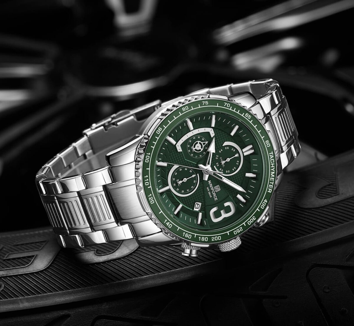 ساعة نافي فورس رجالي NF8017-S-GN