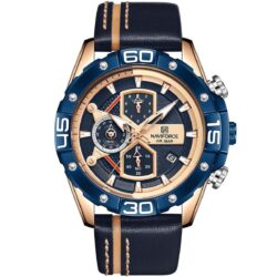 ساعة نافي فورس رجالي NF8018L-RG-BE-BE