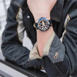 ساعة نافي فورس رجالي NF8018L-RG-BE-BE