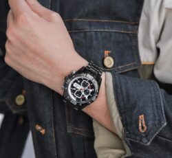 ساعة نافي فورس رجالي NF8018S-B-B-B