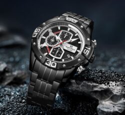 ساعة نافي فورس رجالي NF8018S-B-B-B