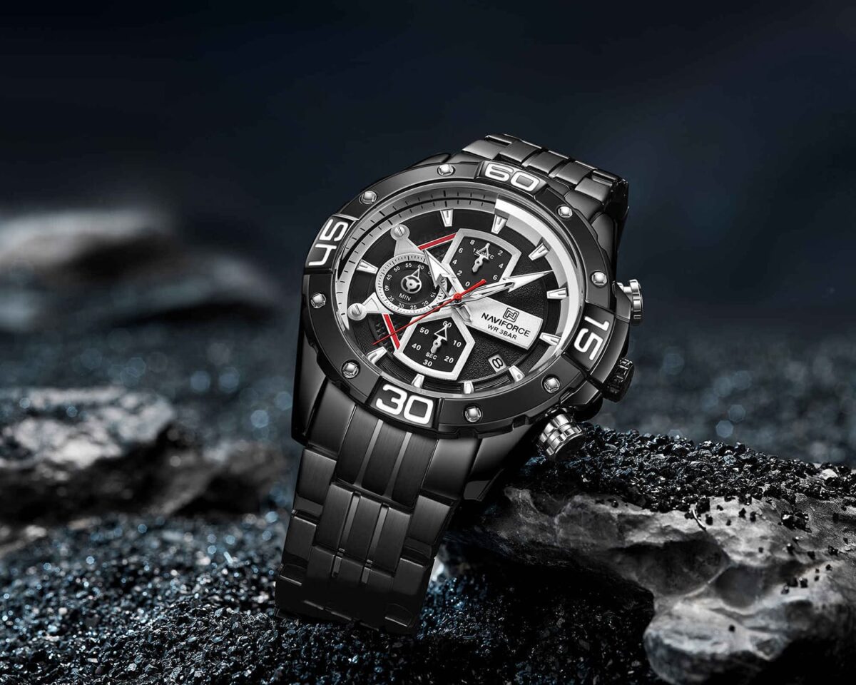 ساعة نافي فورس رجالي NF8018S-B-B-B