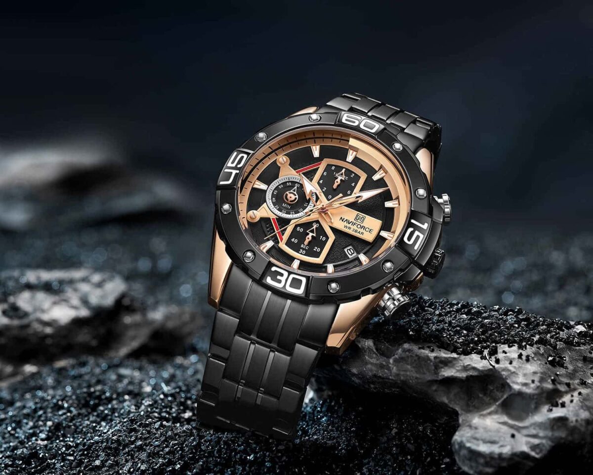 ساعة نافي فورس رجالي NF8018S-RG-B-B