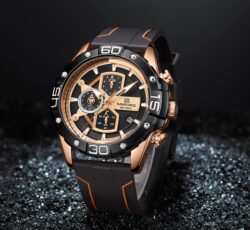 ساعة نافي فورس رجالي NF8018T-RG-B-O