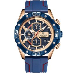 ساعة نافي فورس رجالي NF8018T-RG-BE-R