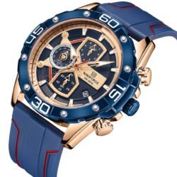 ساعة نافي فورس رجالي NF8018T-RG-BE-R