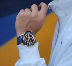 ساعة نافي فورس رجالي NF8018T-RG-BE-R