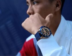 ساعة نافي فورس رجالي NF8018T-RG-BE-R